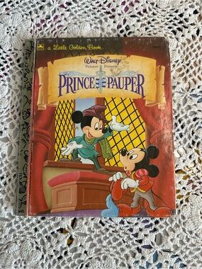 Walt Disney Little Golden Book: The Prince and the Pauper 1990